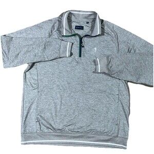 William Murray 1/4 Zip Mens XL Gray Chip Shot Cotton Pullover Sweater Golf